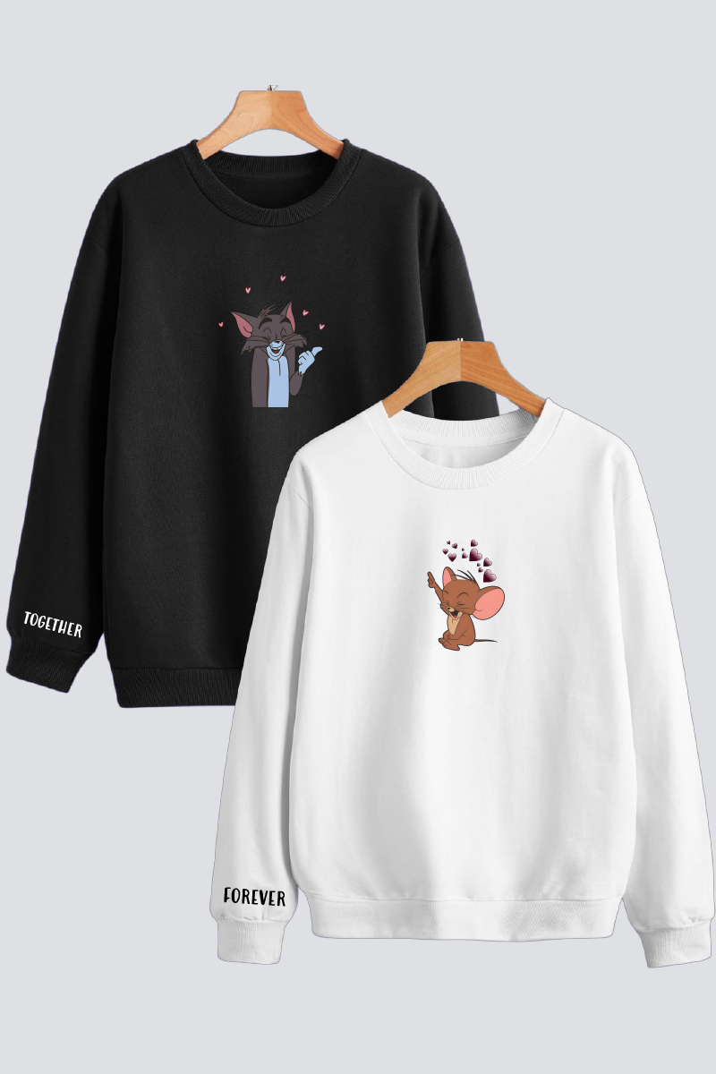 Mischief & Mirth Couple Unisex Sweatshirts - Pack of 2