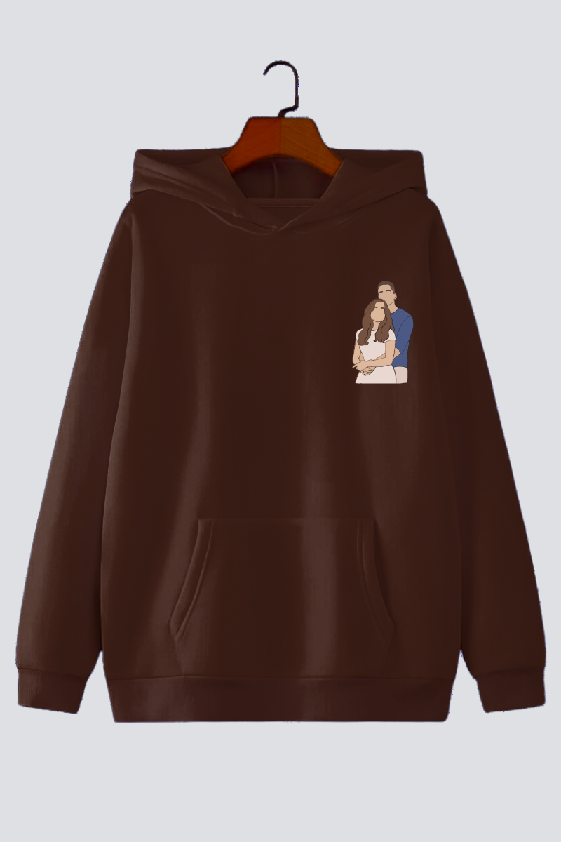 Customised Illustration Oversized Drop-Shoulder Hoodie