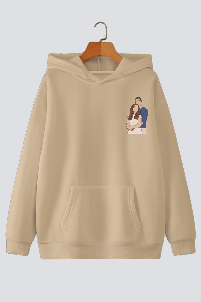 Customised Illustration Oversized Drop-Shoulder Hoodie