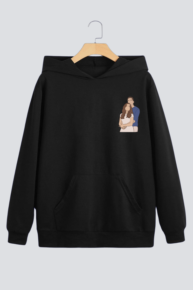 Customised Illustration Oversized Drop-Shoulder Hoodie