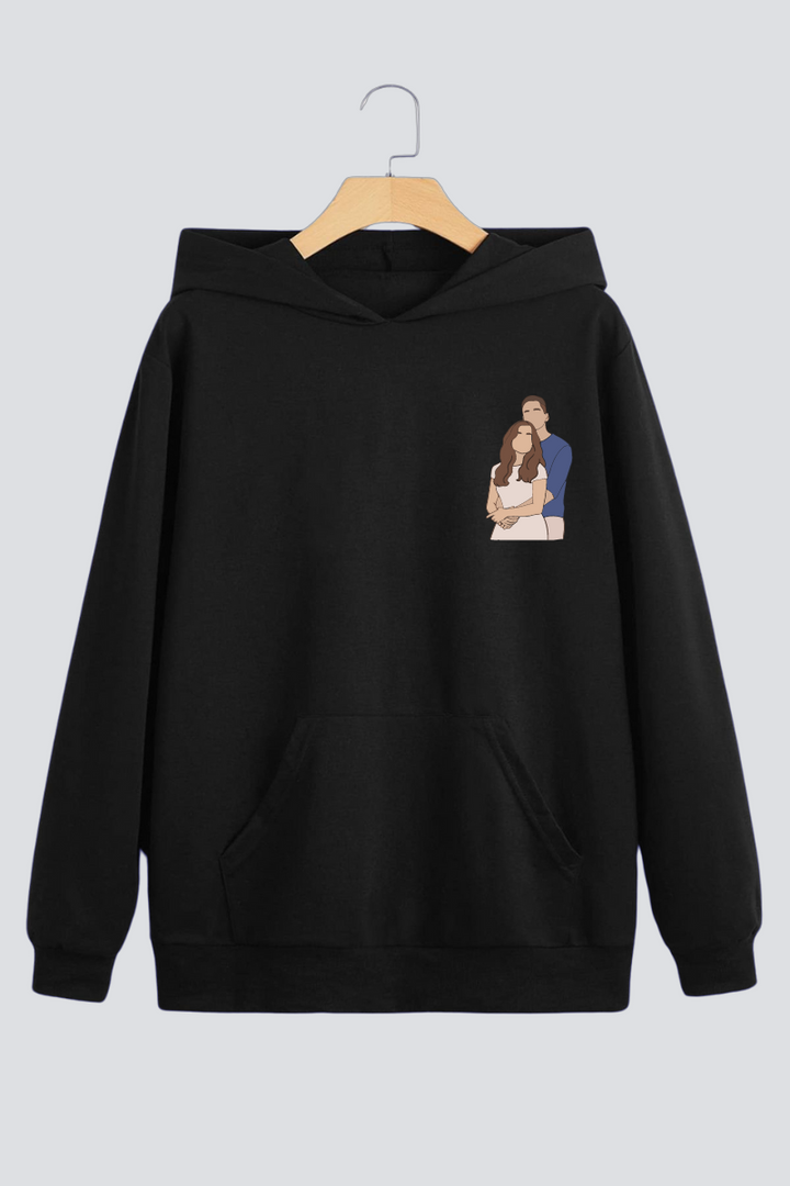 Customised Illustration Oversized Drop-Shoulder Hoodie