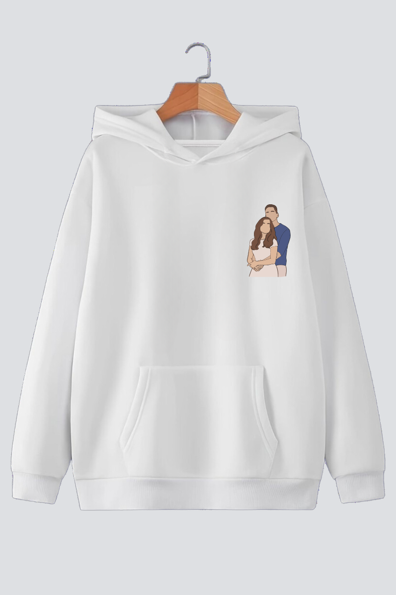 Customised Illustration Oversized Drop-Shoulder Hoodie