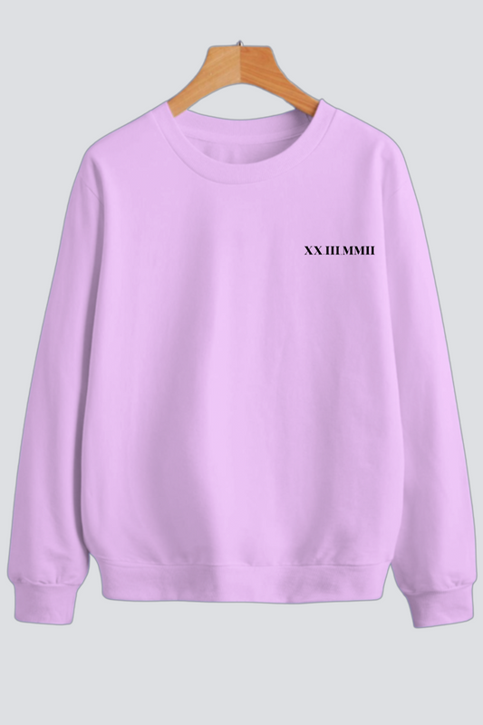 Customised Roman Date Sweatshirt