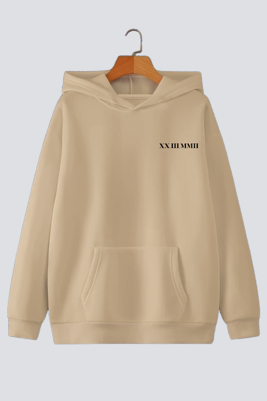 Customised Roman Dates Oversized Drop-Shoulder Hoodie