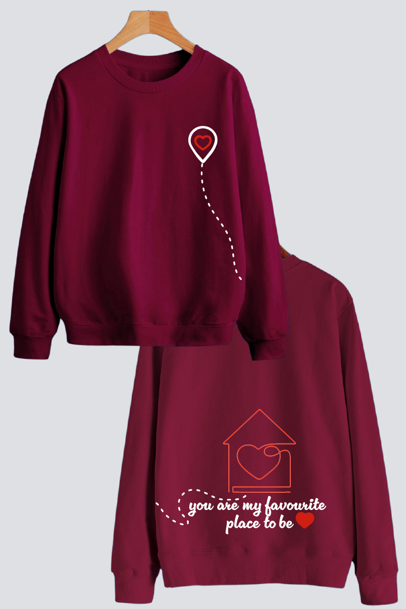 Home is Where the Heart Is Couple Unisex Sweatshirts - Pack of 2
