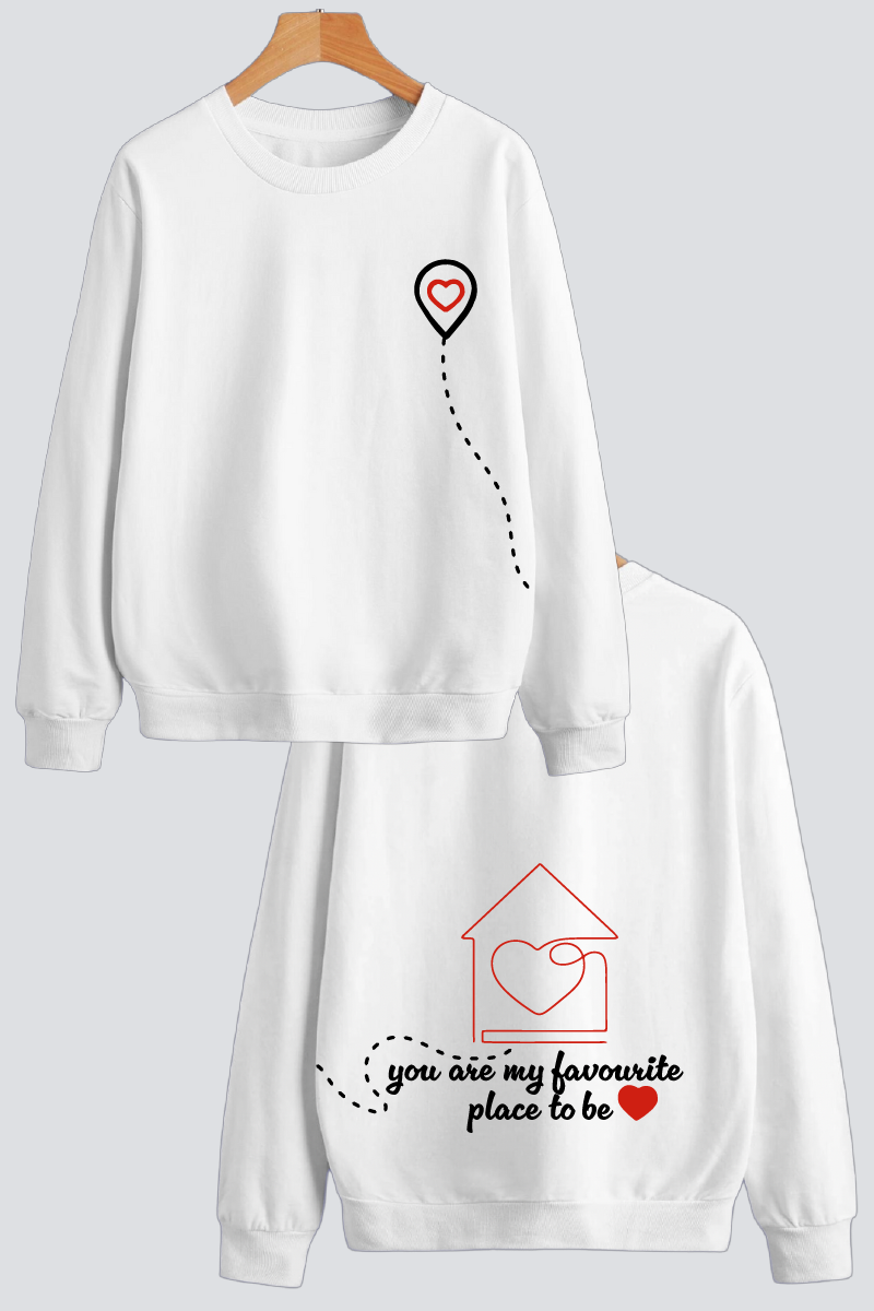 Home is Where the Heart Is Couple Unisex Sweatshirts - Pack of 2