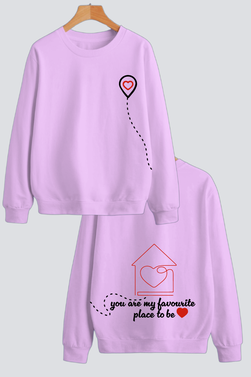 Home is Where the Heart Is Couple Unisex Sweatshirts - Pack of 2
