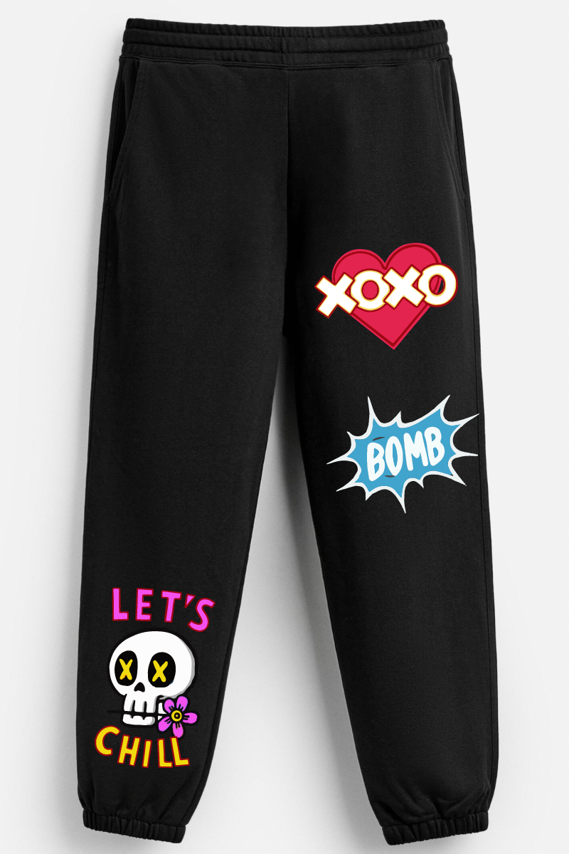 Urban Vibes Straight Fit Joggers - Black