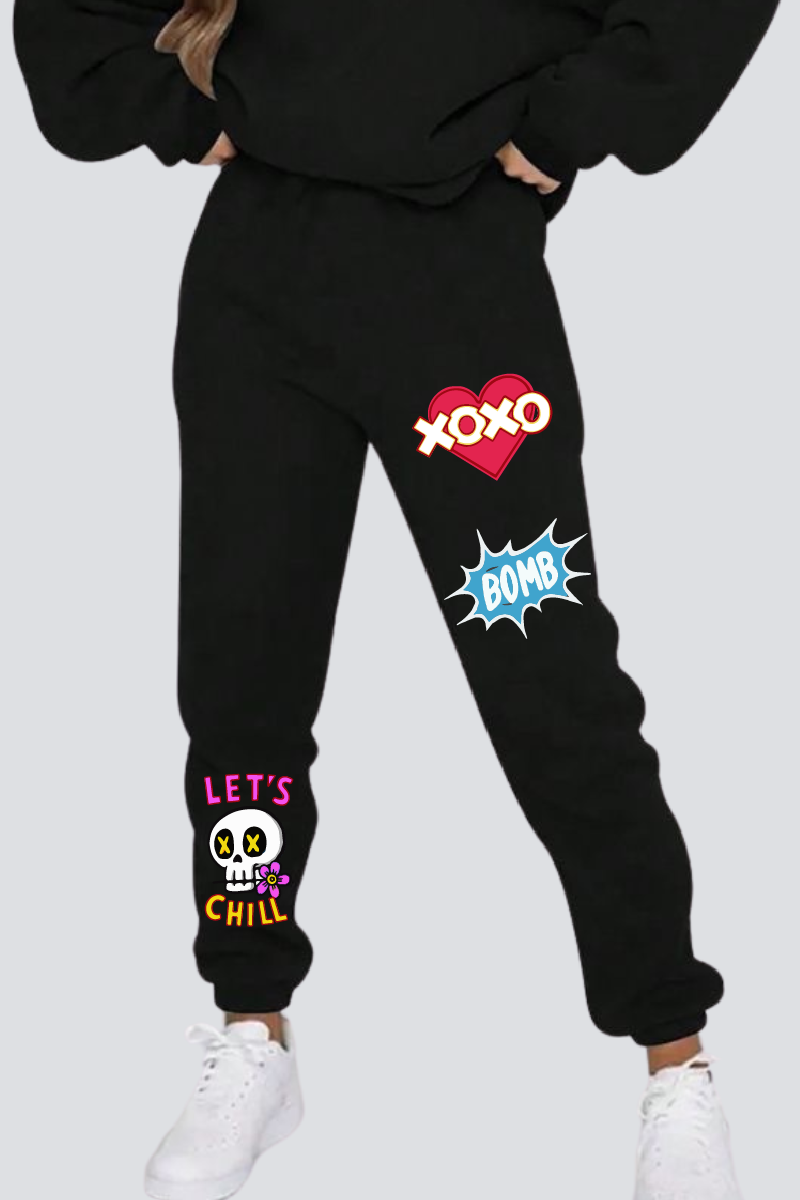 Urban Vibes Straight Fit Joggers - Black