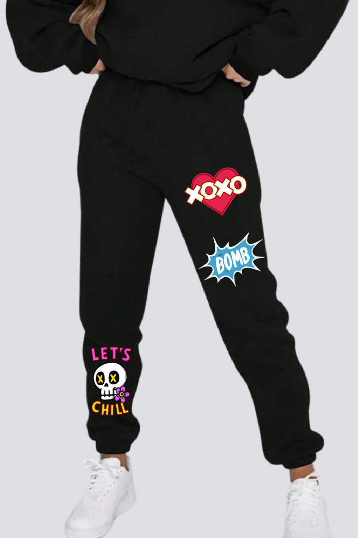 Urban Vibes Straight Fit Joggers - Black