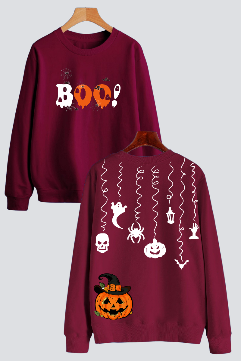 Boo! Festive Halloween Unisex Sweatshirt