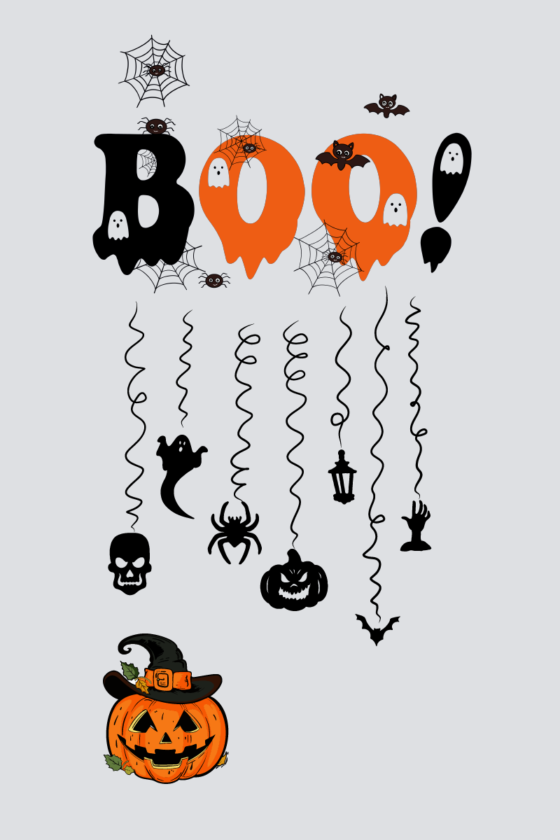 Boo! Festive Halloween Unisex Sweatshirt