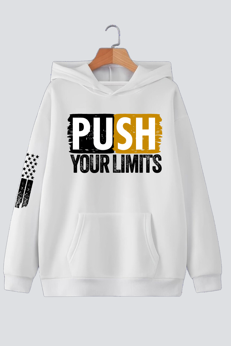 Push Your Limits Oversized Drop-shoulder Hoodie