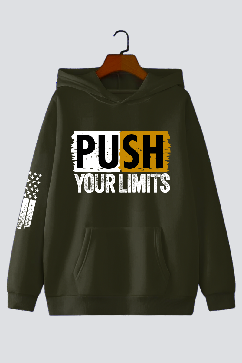 Push Your Limits Oversized Drop-shoulder Hoodie