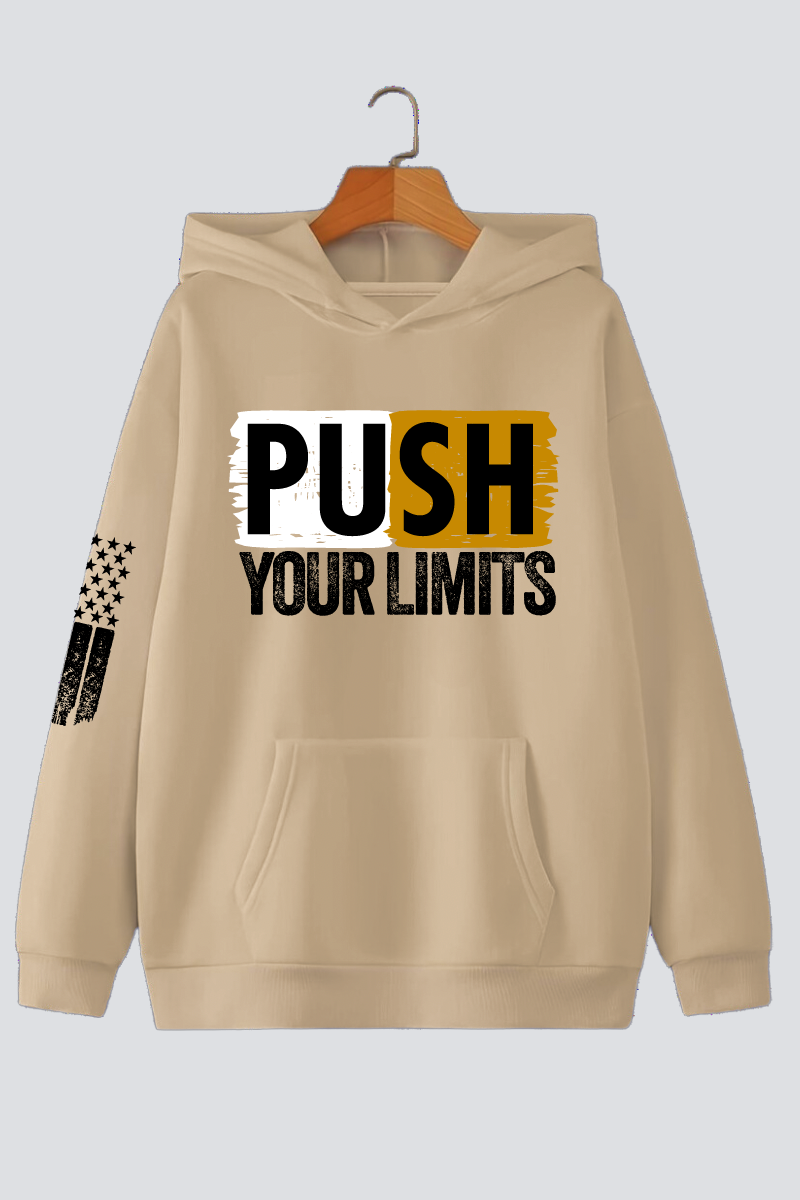 Push Your Limits Oversized Drop-shoulder Hoodie