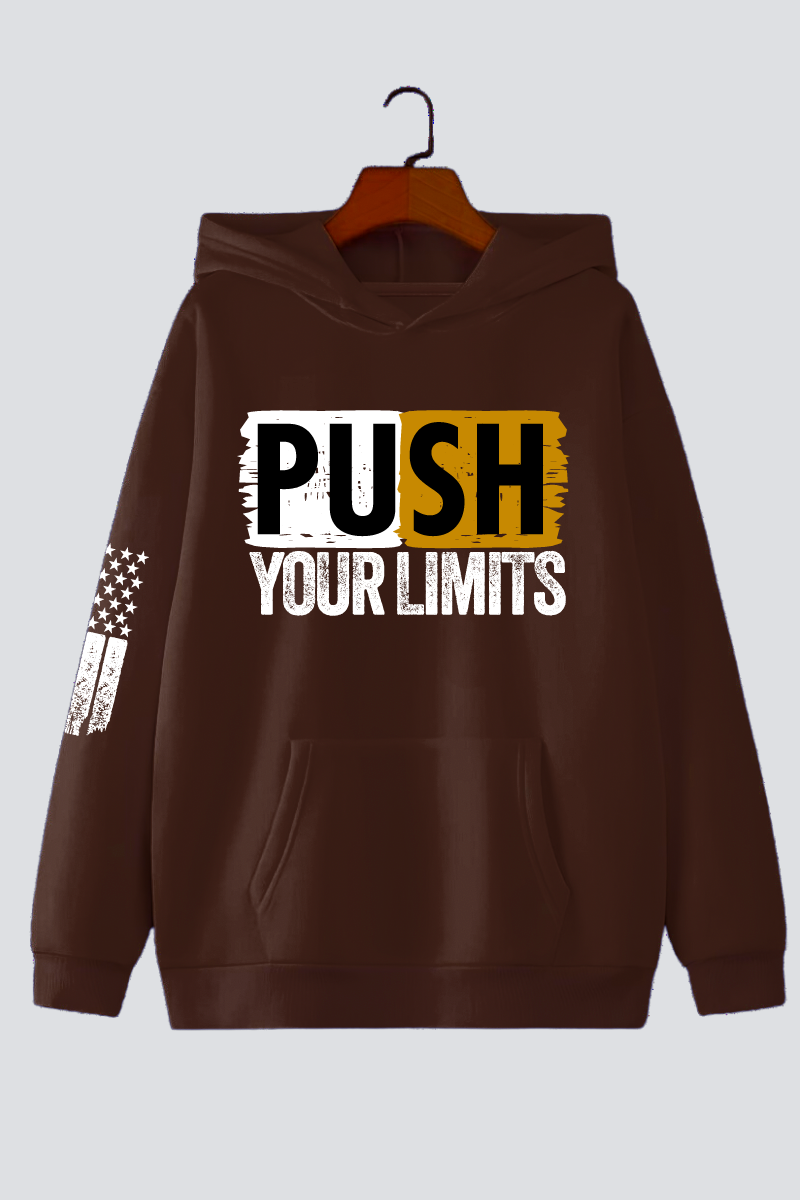 Push Your Limits Oversized Drop-shoulder Hoodie