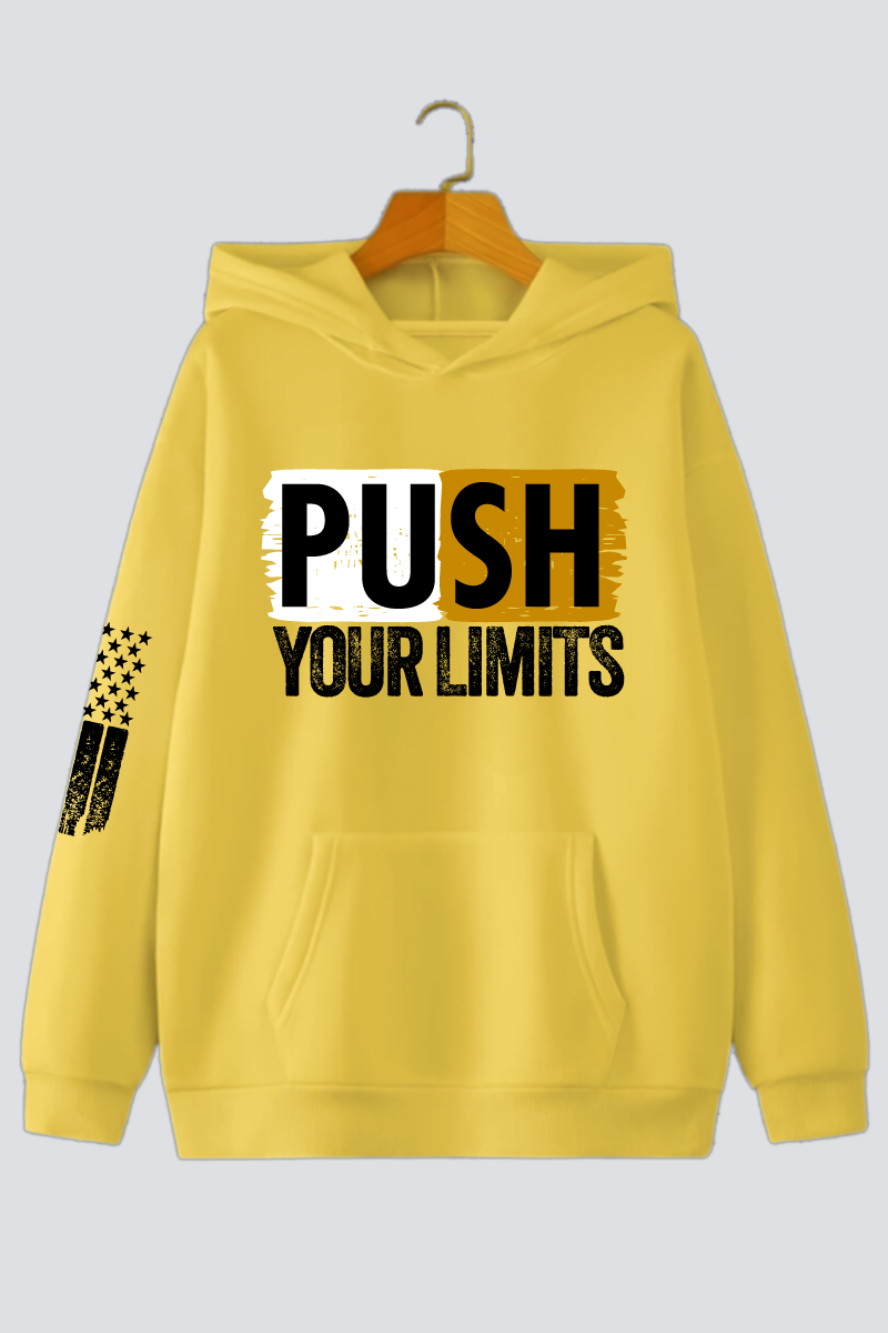 Push Your Limits Oversized Drop-shoulder Hoodie