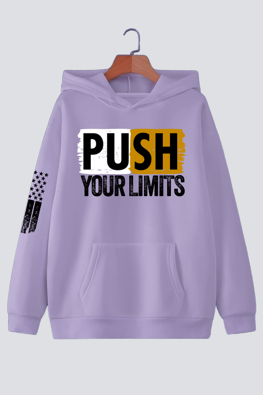 Push Your Limits Oversized Drop-shoulder Hoodie