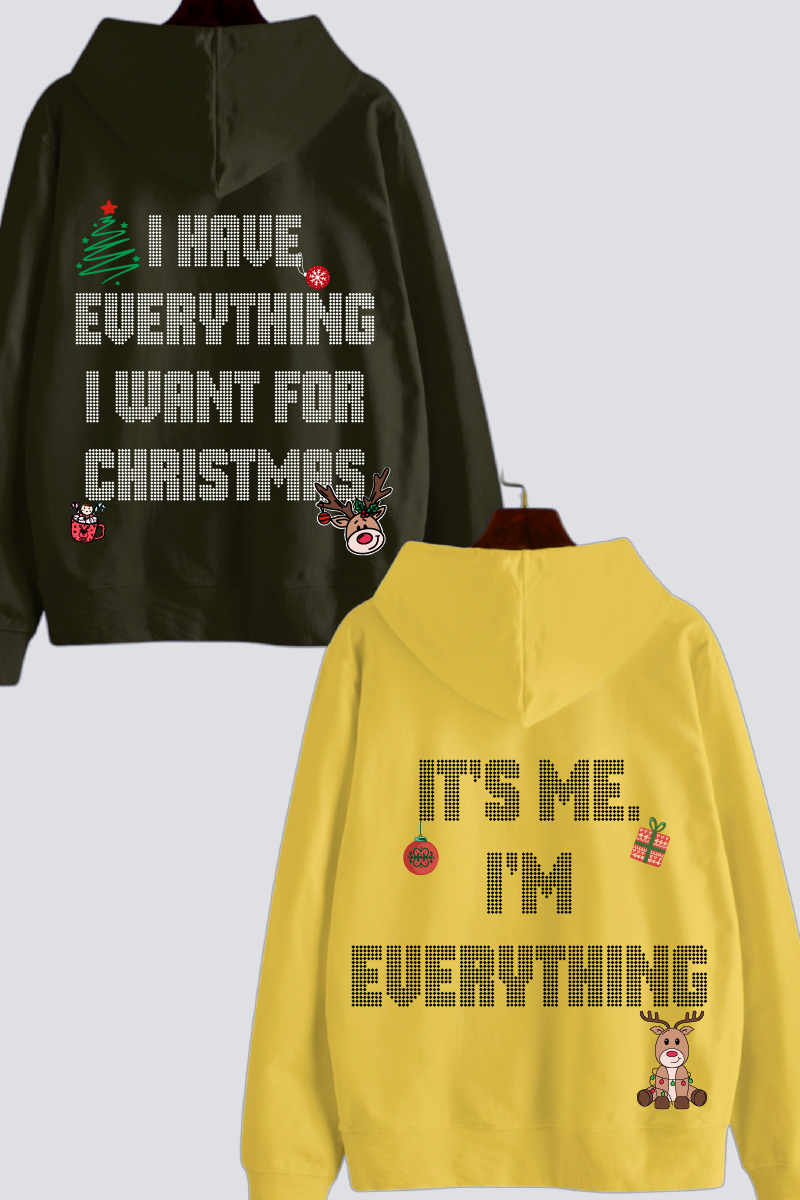 Joyful Christmas Oversized Drop Shoulder Hoodies