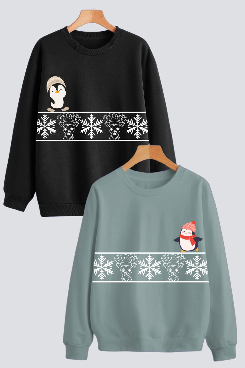 Winter Wonderland Couple Unisex Sweatshirts - Pack of 2