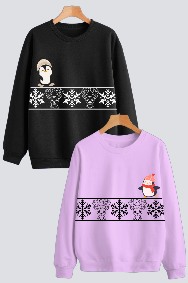 Winter Wonderland Couple Unisex Sweatshirts - Pack of 2