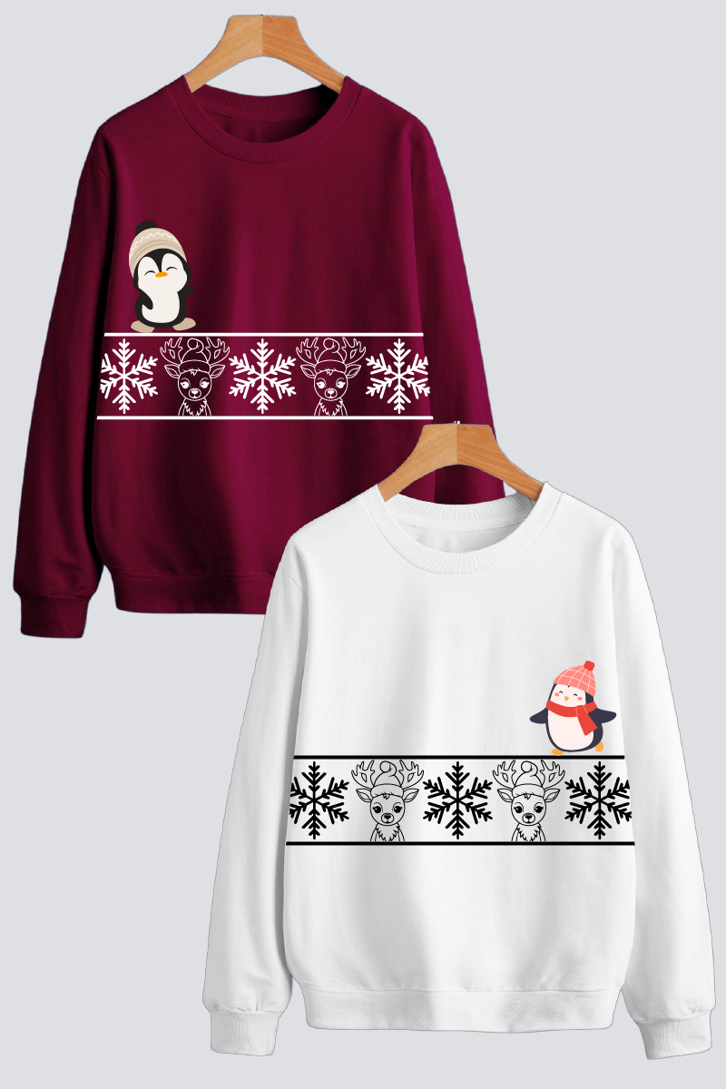 Winter Wonderland Couple Unisex Sweatshirts - Pack of 2