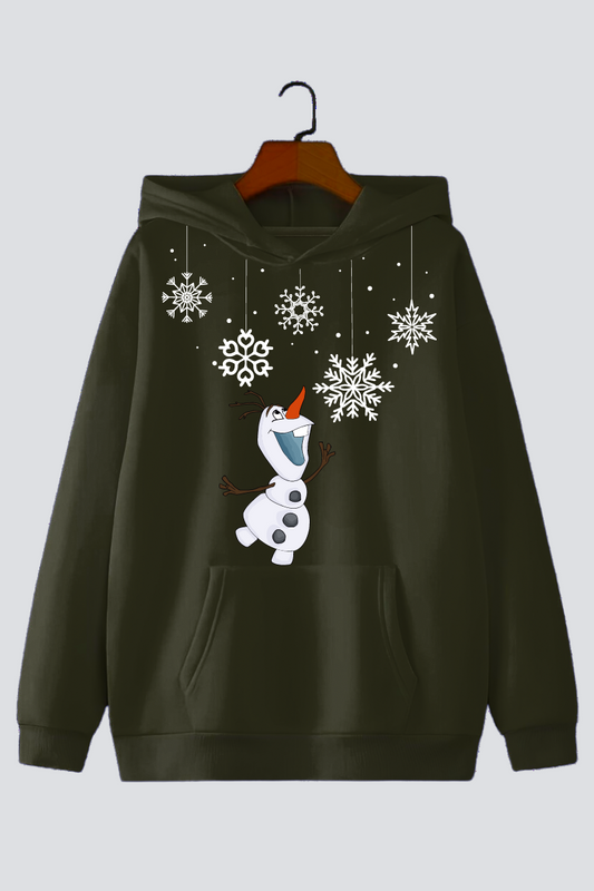 Frosty Fun Oversized Drop-Shoulder Hoodie