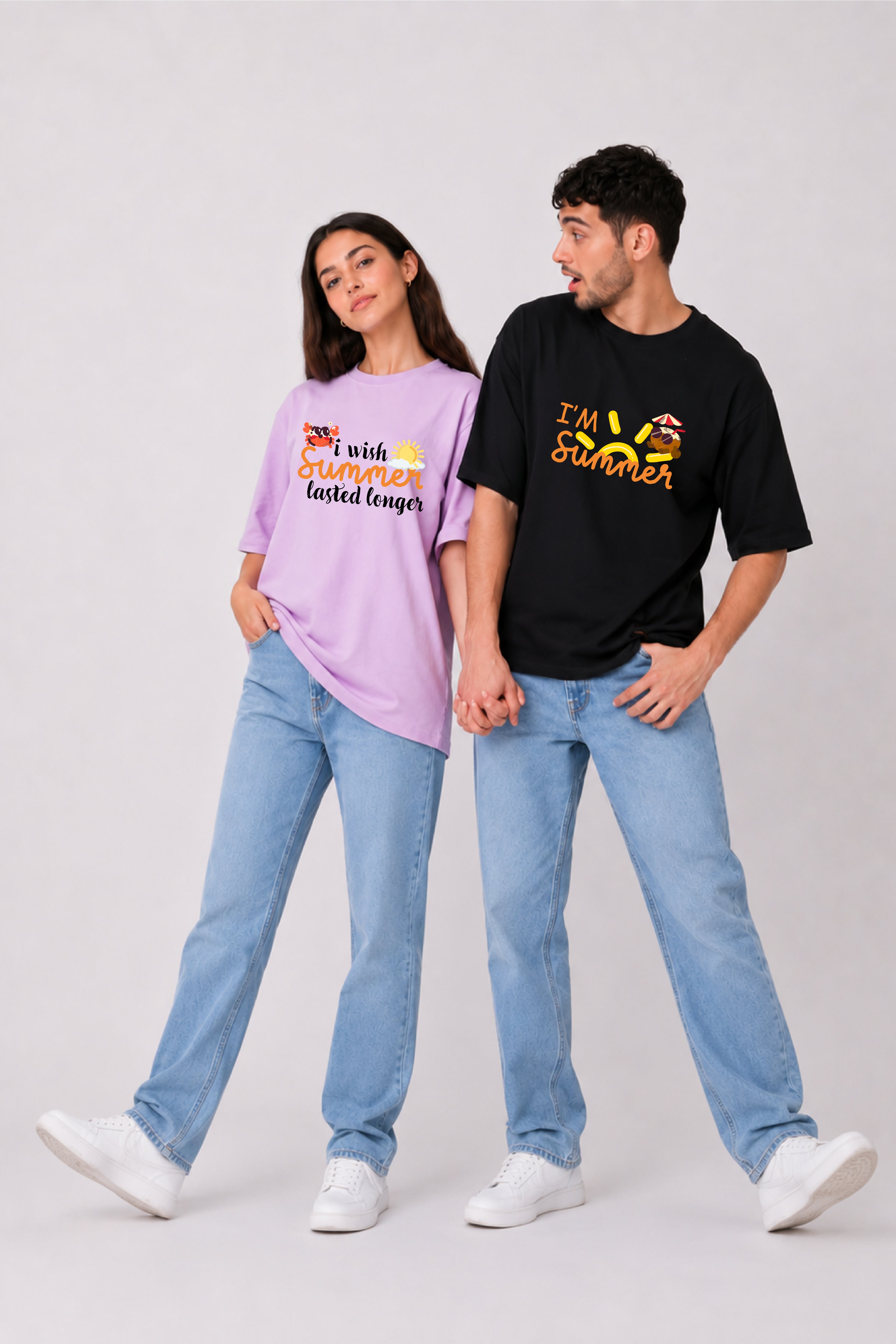 I'm Summer Couple Oversized Tees — Pack of 2