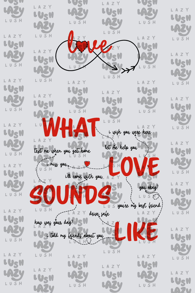 What Love Sounds Like Oversized Drop Shoulder Hoodies - Pack of 2