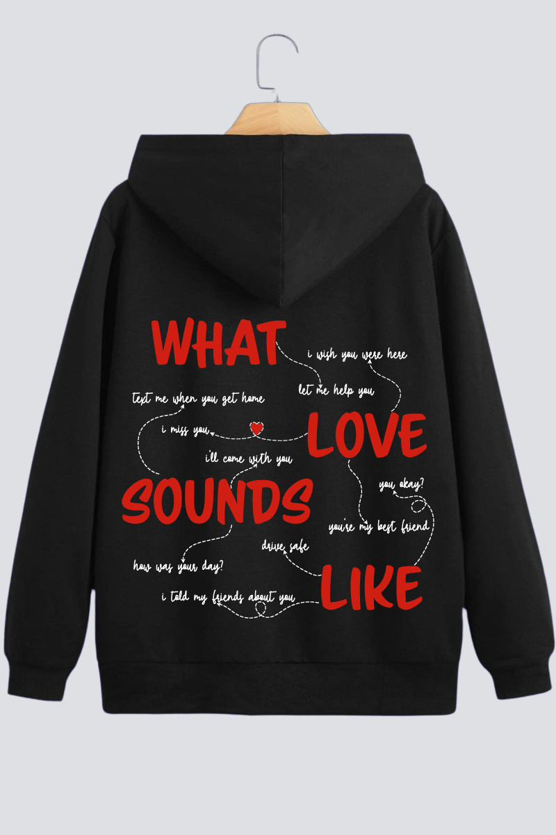 What Love Sounds Like Oversized Drop Shoulder Hoodies - Pack of 2