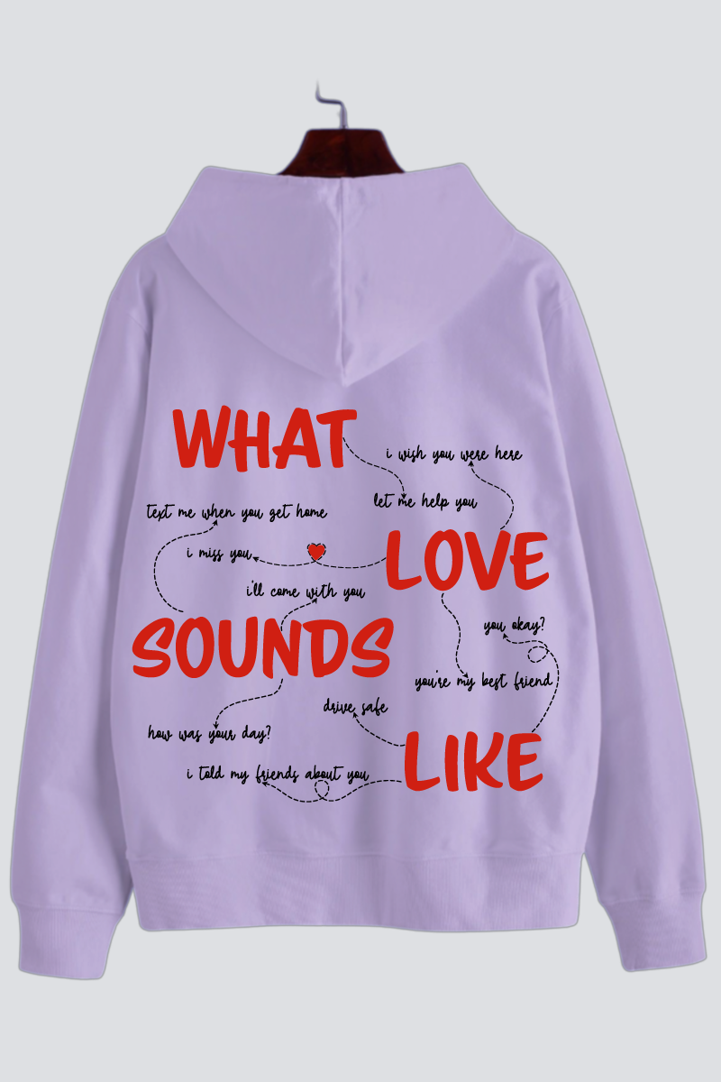 What Love Sounds Like Oversized Drop Shoulder Hoodies - Pack of 2