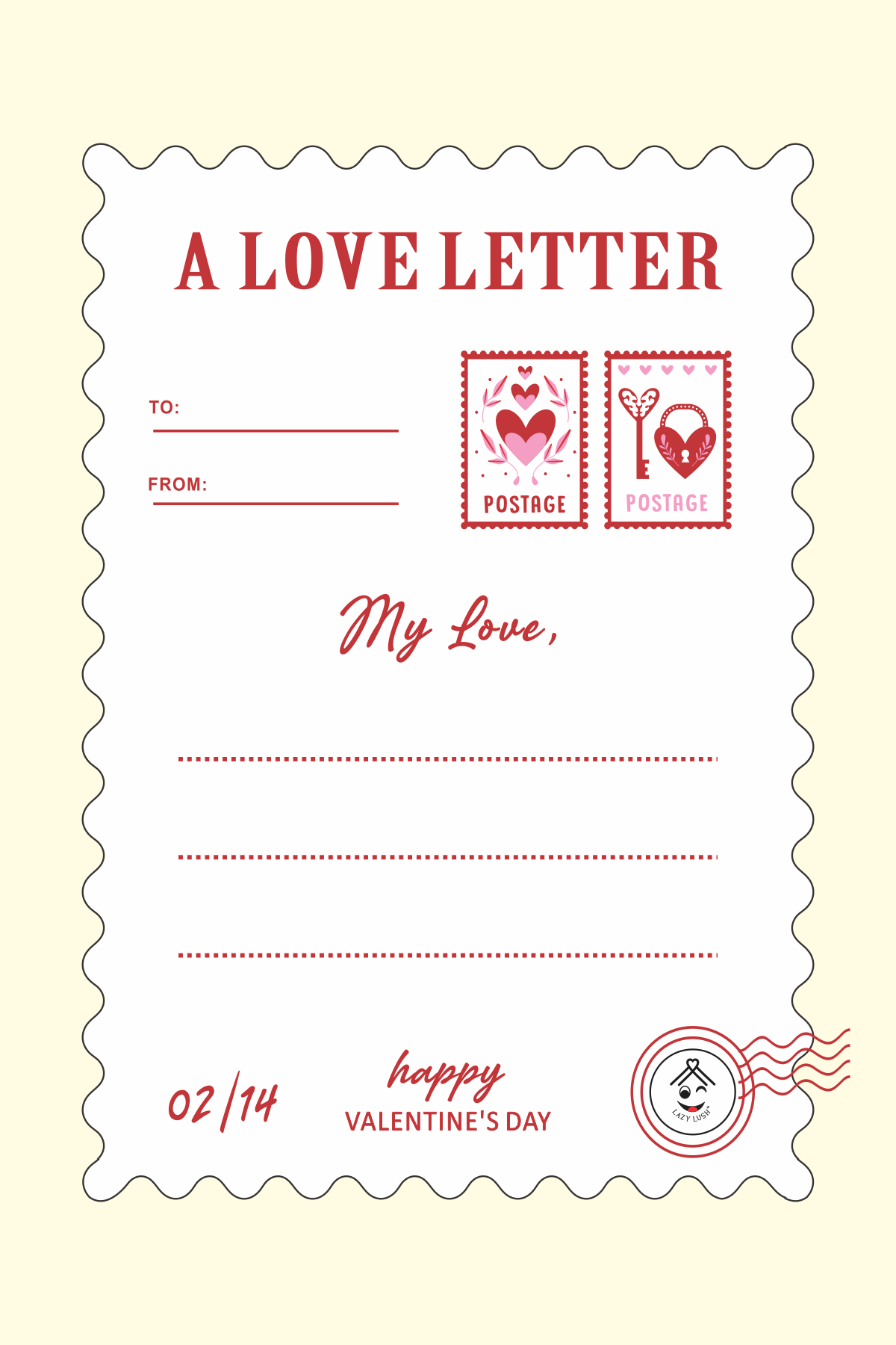 Love Post Card