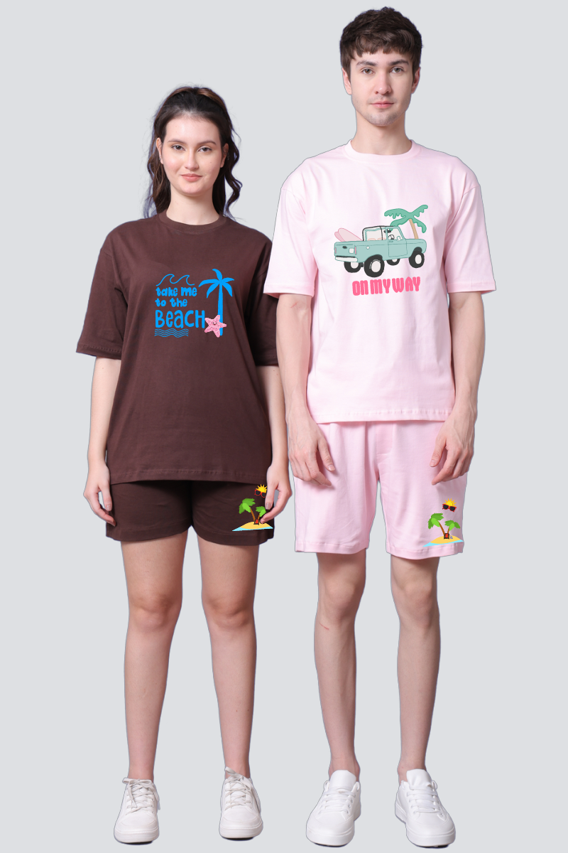 Beach Vibes Couple Co-Ord Sets (Pack of 2)