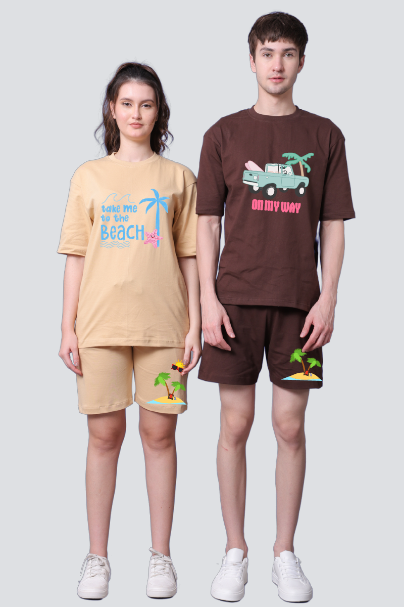 Beach Vibes Couple Co-Ord Sets (Pack of 2)