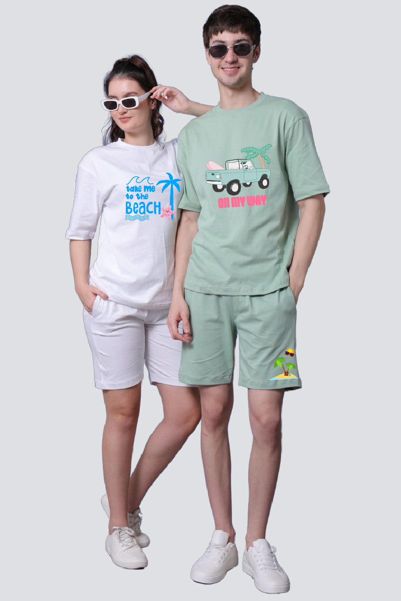Beach Vibes Couple Co-Ord Sets (Pack of 2)