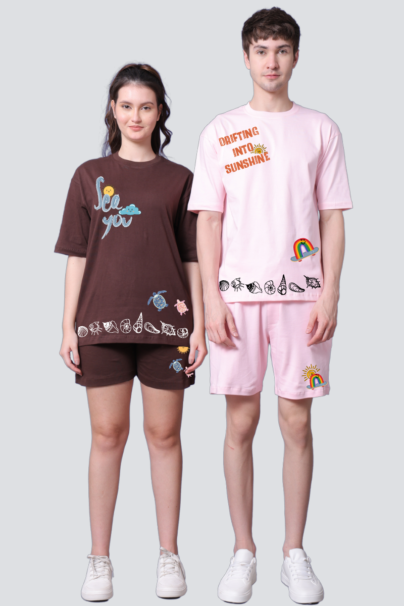 Sea You & Sunshine Couple Co-Ord Sets (Pack of 2)
