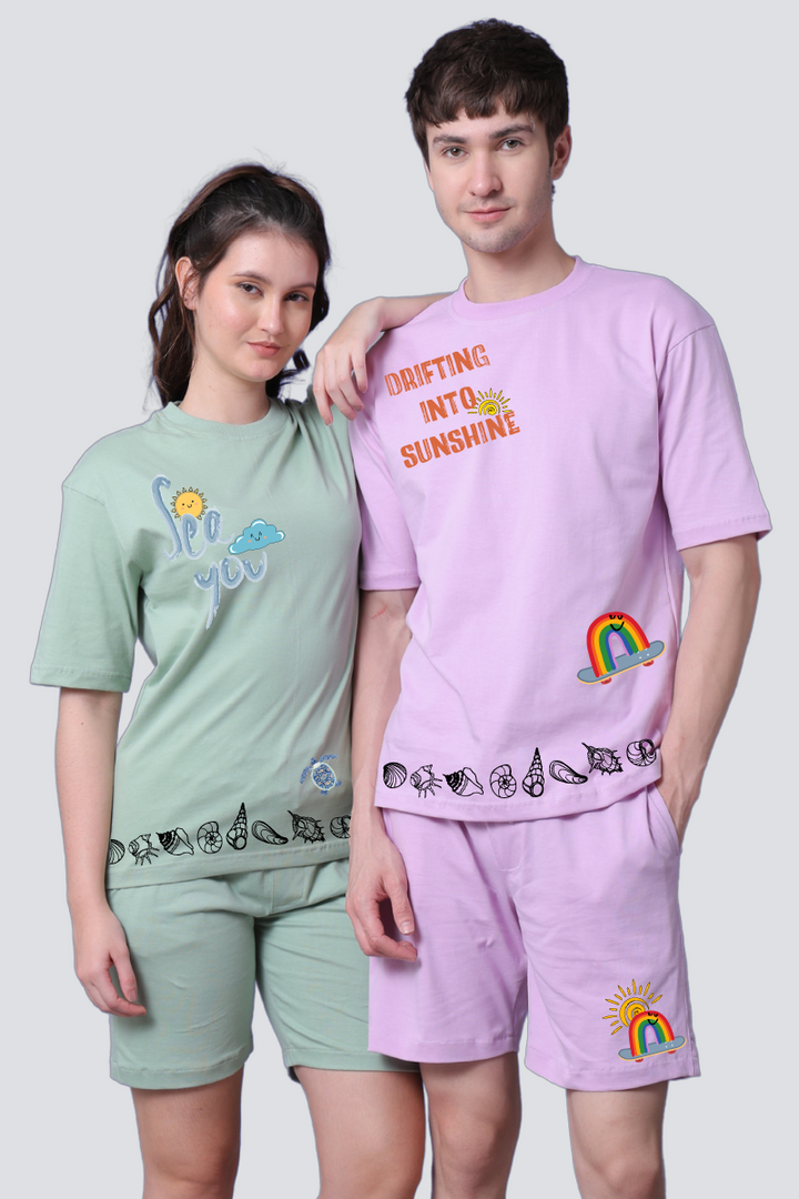 Sea You & Sunshine Couple Co-Ord Sets (Pack of 2)