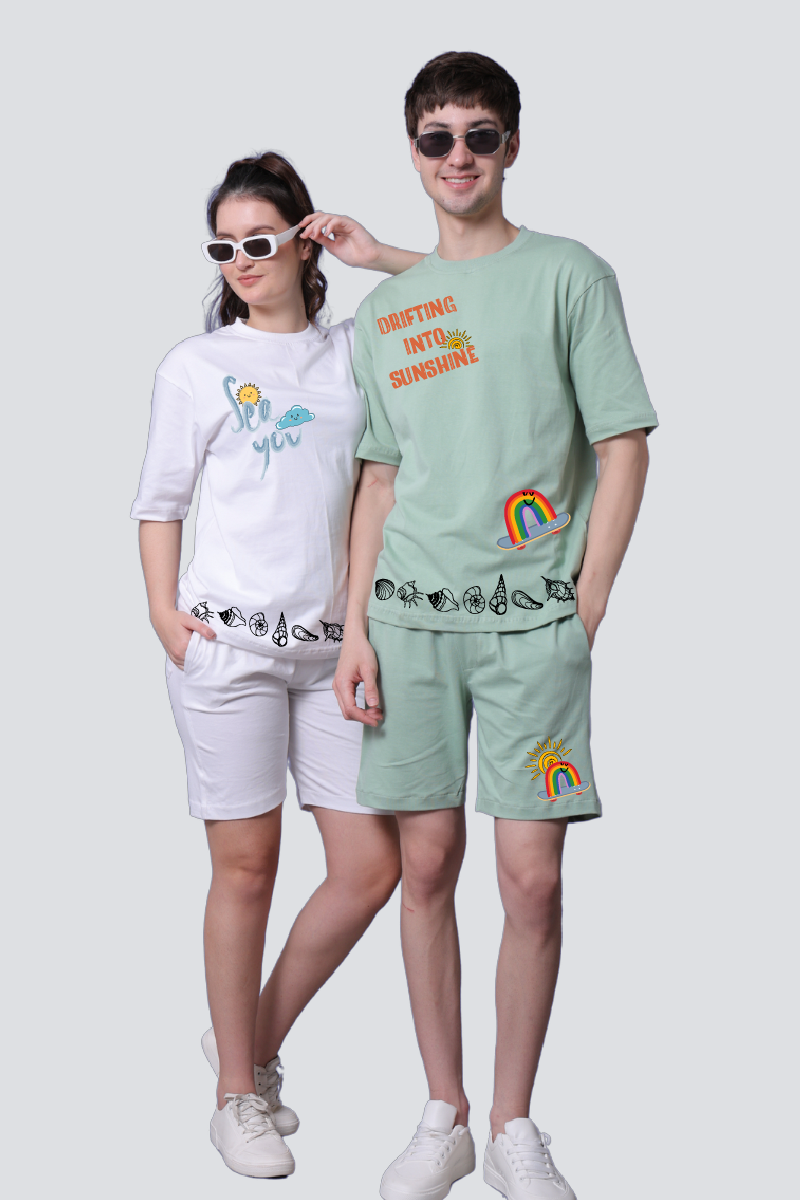 Sea You & Sunshine Couple Co-Ord Sets (Pack of 2)