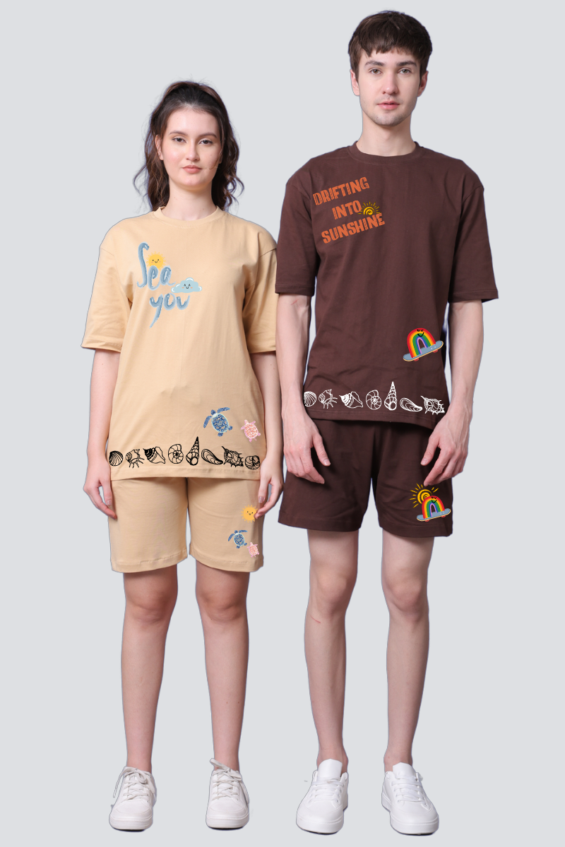 Sea You & Sunshine Couple Co-Ord Sets (Pack of 2)