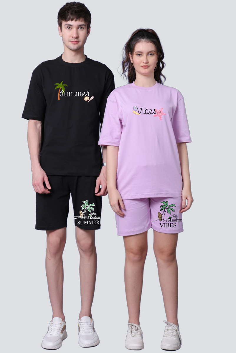 Summer Vibes Couple Co-Ord Sets (Pack of 2)
