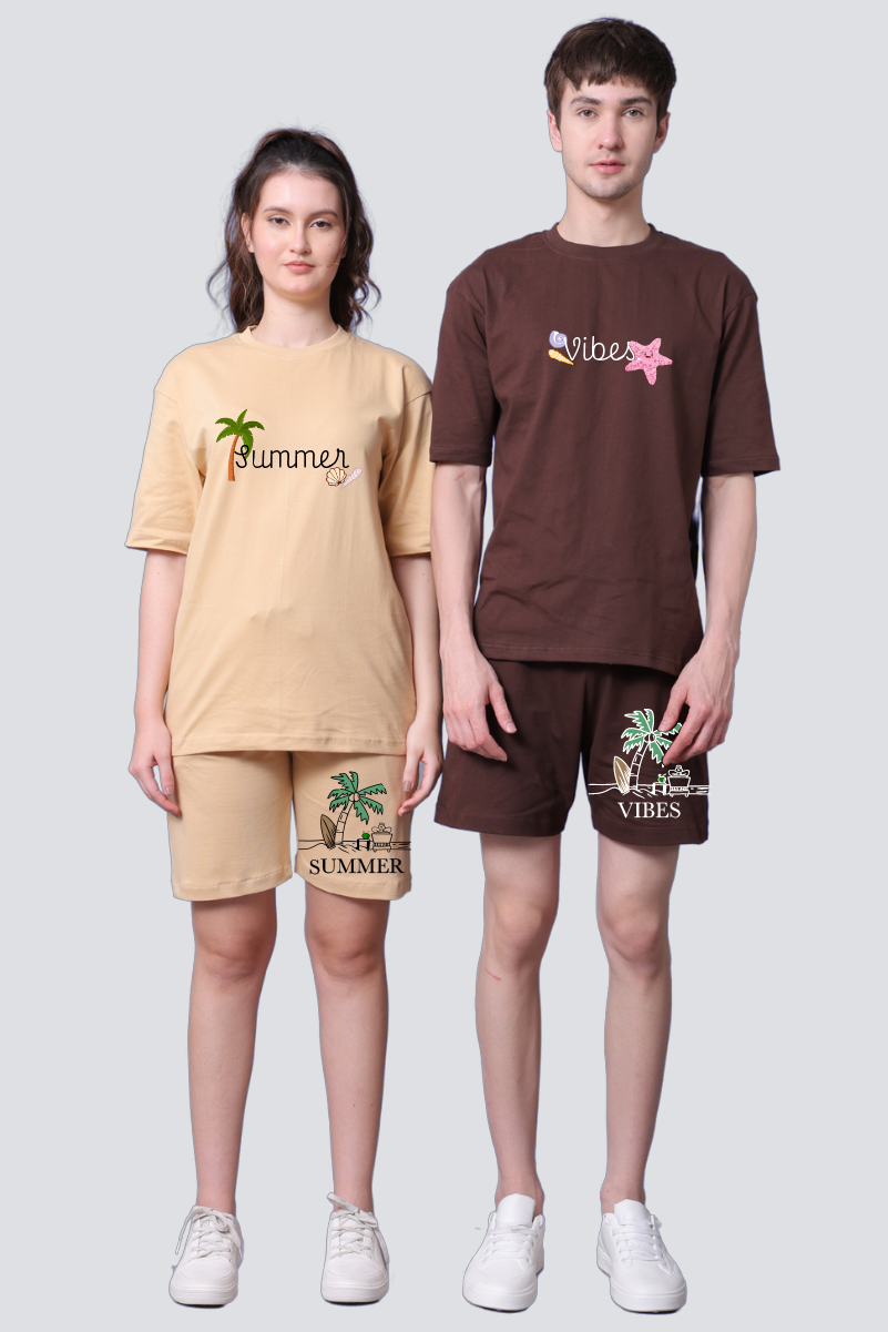 Summer Vibes Couple Co-Ord Sets (Pack of 2)