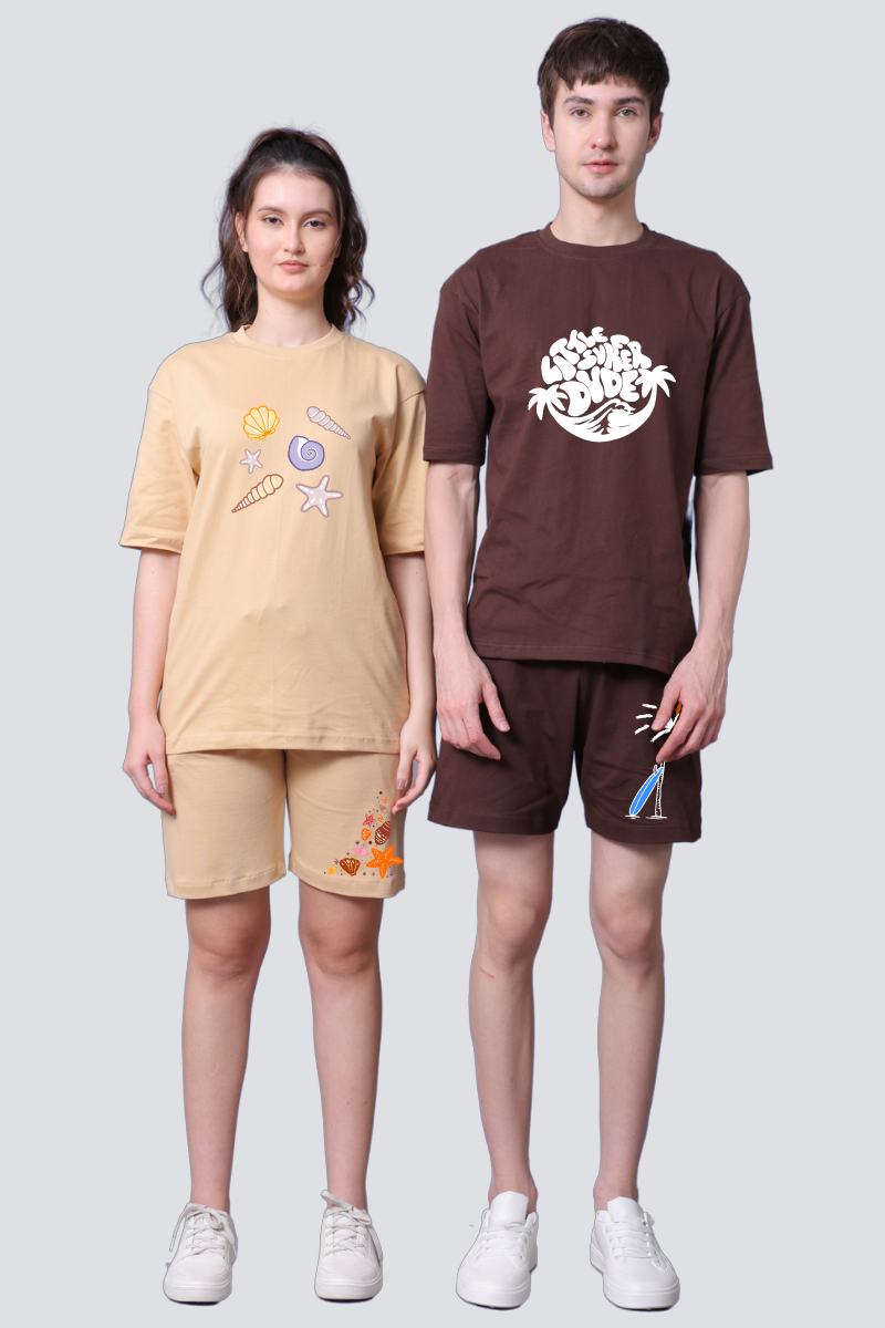Little Surfer Dude & Seashell Babe Couple Co-Ord Sets (Pack of 2)