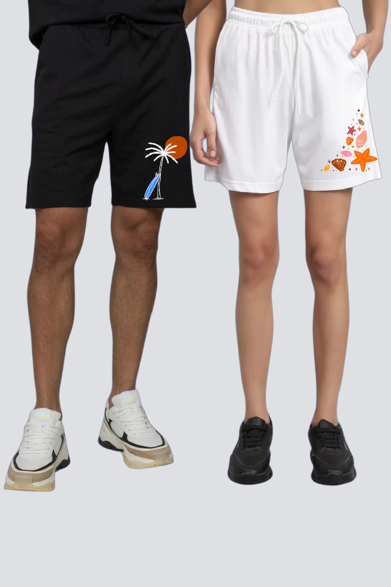 Little Surfer Dude & Seashell Babe Couple Co-Ord Sets (Pack of 2)