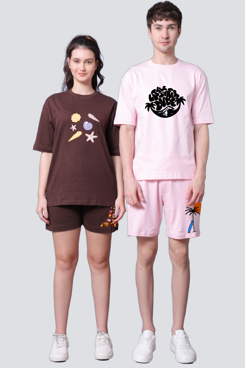 Little Surfer Dude & Seashell Babe Couple Co-Ord Sets (Pack of 2)