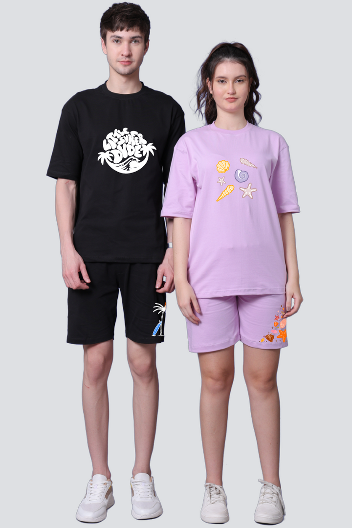 Little Surfer Dude & Seashell Babe Couple Co-Ord Sets (Pack of 2)