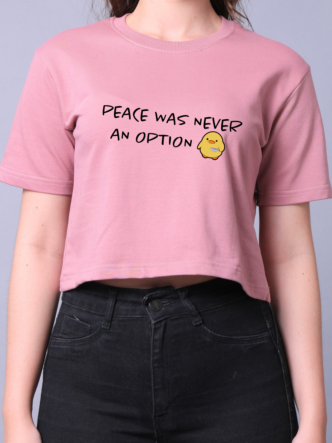 Peace Pink Crop Top