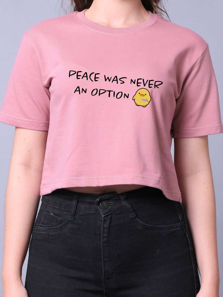 Peace Pink Crop Top