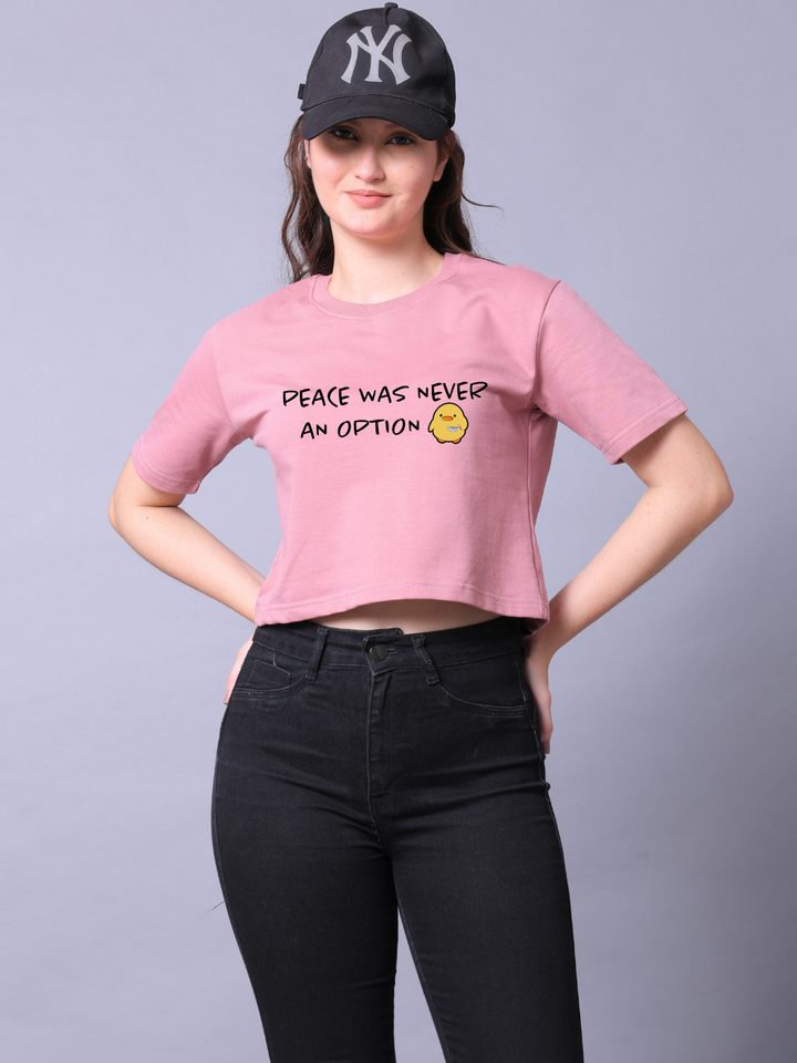 Peace Women Crop Top
