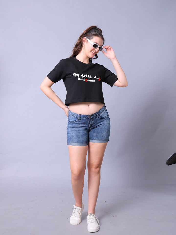 Be Different Women Crop Top