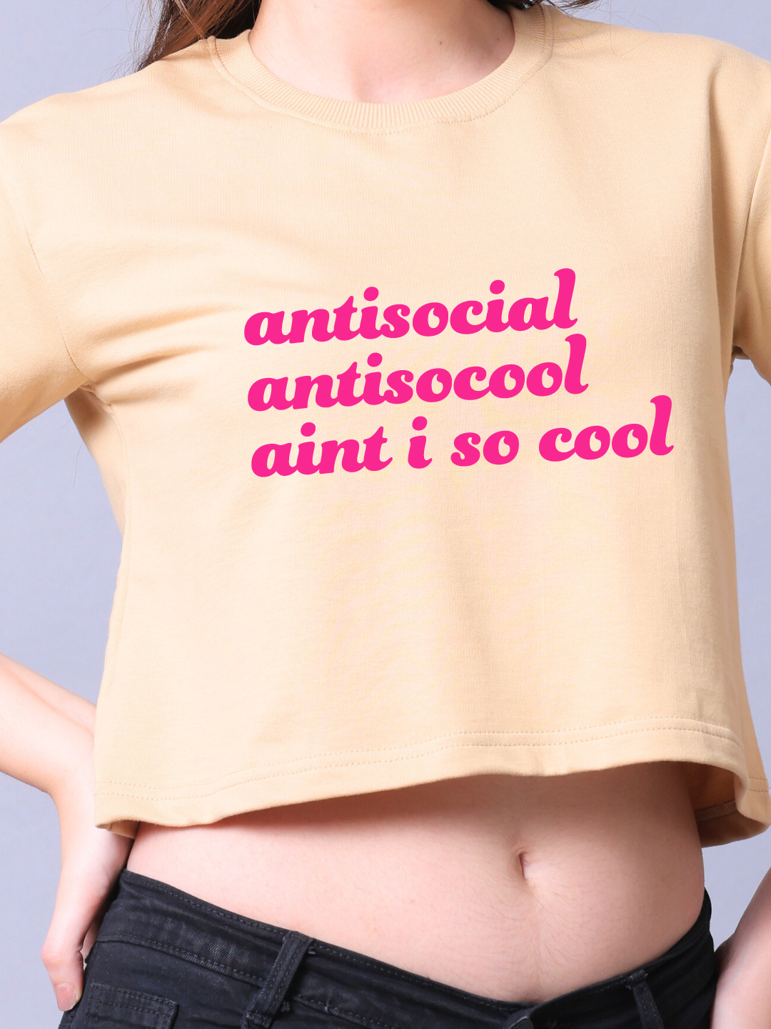 Antisocial Women Crop Top